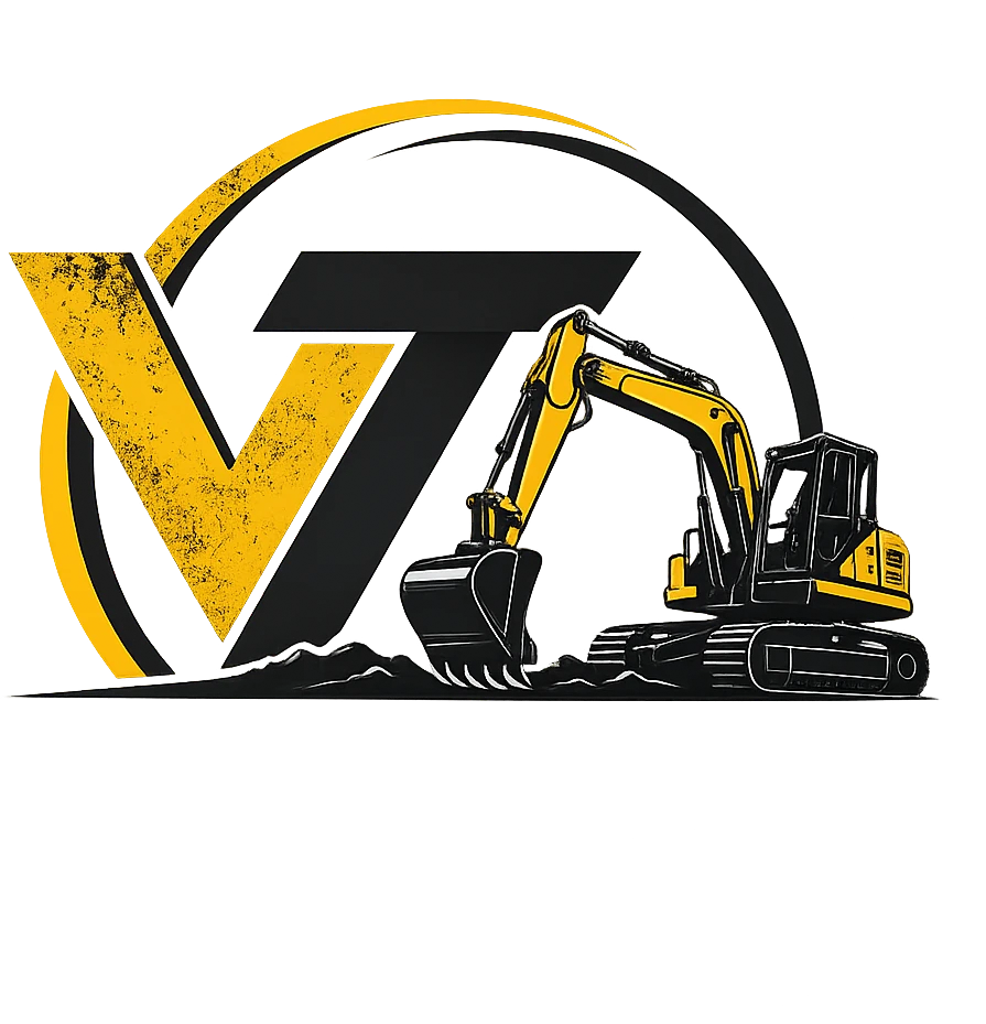 Veres Trans – gépi földmunka logó